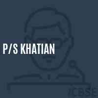 P/s Khatian Primary School Logo