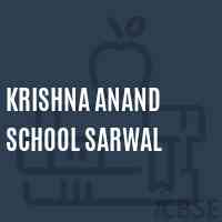 Krishna Anand School Sarwal Logo