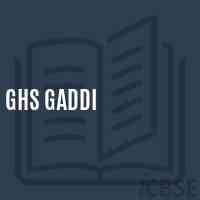 Ghs Gaddi Secondary School Logo