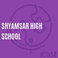Shyamsar High School Logo