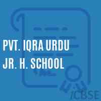 Pvt. Iqra Urdu Jr. H. School Logo
