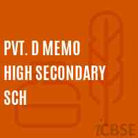 Pvt. D Memo High Secondary Sch Senior Secondary School Logo