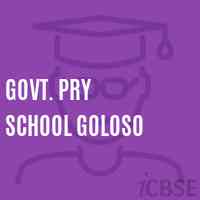 Govt. Pry School Goloso Logo