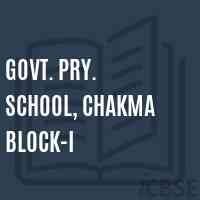 Govt. Pry. School, Chakma Block-I Logo