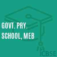 Govt. Pry. School, Meb Logo
