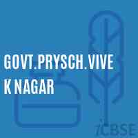 Govt.Prysch.Vivek Nagar Primary School Logo
