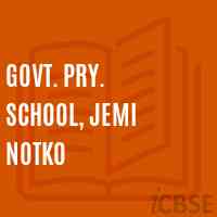 Govt. Pry. School, Jemi Notko Logo
