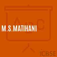 M.S.Matihani Middle School Logo