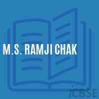 M.S. Ramji Chak Middle School Logo