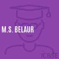 M.S. Belaur Middle School Logo