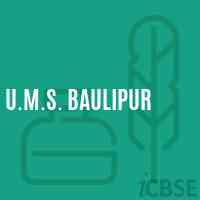 U.M.S. Baulipur Middle School Logo