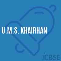U.M.S. Khairhan Middle School Logo