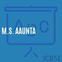 M.S. Aaunta Middle School Logo