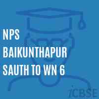 Nps Baikunthapur Sauth To Wn 6 Primary School Logo