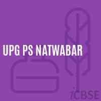 Upg Ps Natwabar Primary School Logo