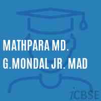 Mathpara Md. G.Mondal Jr. Mad School Logo