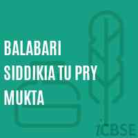 Balabari Siddikia Tu Pry Mukta Primary School Logo