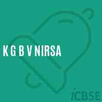 K G B V Nirsa High School Logo