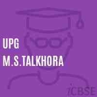 Upg M.S.Talkhora Middle School Logo