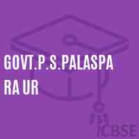 Govt.P.S.Palaspara Ur Primary School Logo