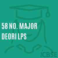 58 No. Major Deori Lps Primary School Logo