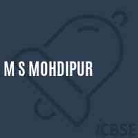 M S Mohdipur Middle School Logo