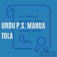 Urdu P.S. Mahua Tola Primary School Logo