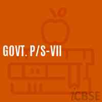 Govt. P/s-Vii Primary School Logo