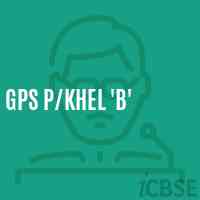 Gps P/khel 'B' Primary School Logo