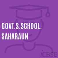 Govt.S.School. Saharaun Logo