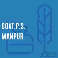 Govt.P.S. Manpur Primary School Logo