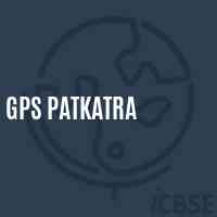 Gps Patkatra Primary School Logo