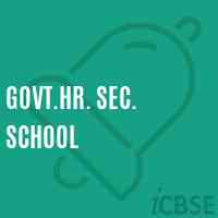 Govt.Hr. Sec. School Logo