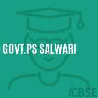 Govt.Ps Salwari Primary School Logo