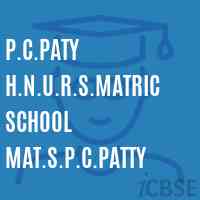 P.C.Paty H.N.U.R.S.Matric School Mat.S.P.C.Patty Logo