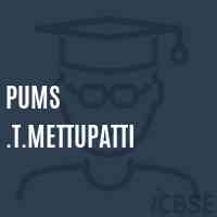 Pums .T.Mettupatti Middle School Logo