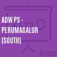 Adw Ps - Perumagalur (South) Primary School Logo
