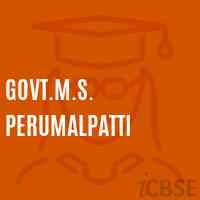 Govt.M.S. Perumalpatti Middle School Logo