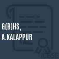 G(B)Hs, A.Kalappur Secondary School Logo
