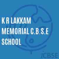 K R Lakkam Memorial C.B.S.E School Logo