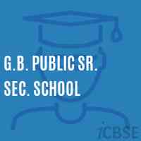 G.B. Public Sr. Sec. School Logo