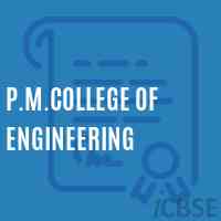 P.M.College of Engineering Logo