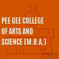 Pee Gee College of Arts and Science [M.B.A.] Logo