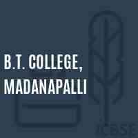 B.T. College, Madanapalli Logo