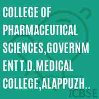 College of Pharmaceutical Sciences,Government T.D.Medical College,Alappuzha Logo