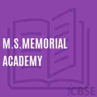 M.S.Memorial Academy School Logo