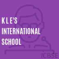 K L E's International School Logo