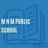 M N M Public School Logo