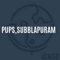 Pups,Subblapuram Primary School Logo
