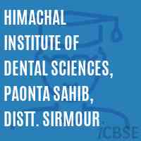 Himachal Institute of Dental Sciences, Paonta Sahib, Distt. Sirmour Logo